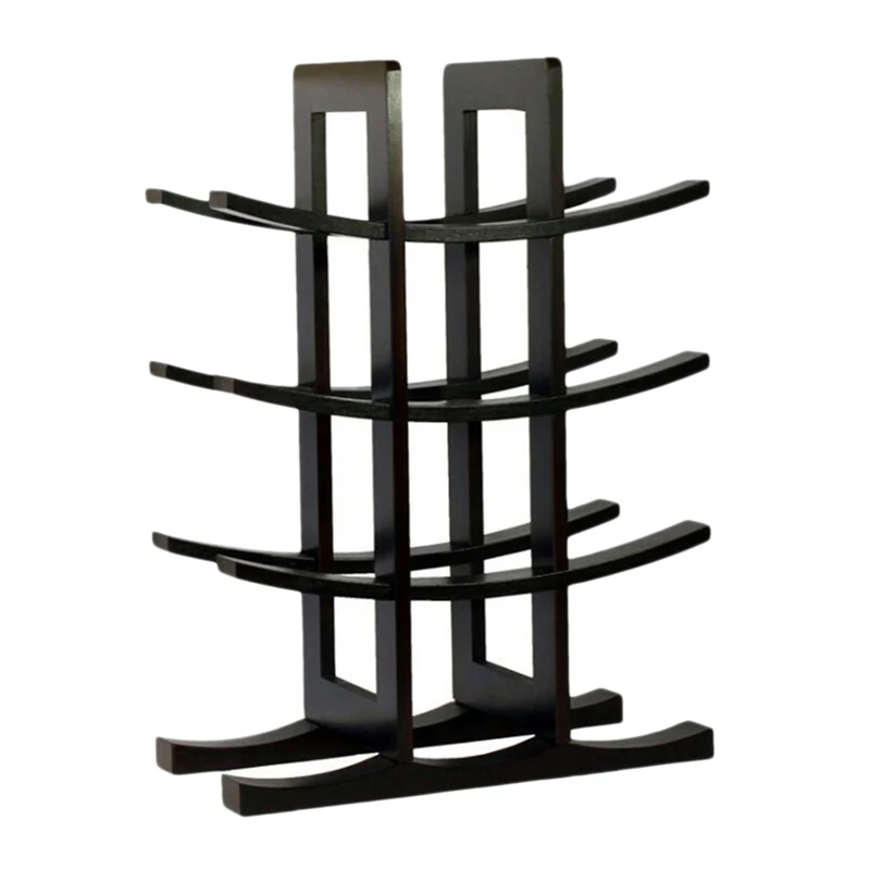 

A53I Wooden Bamboo Wine Rack 12 Bottle Bar Kitchen Dining Storage Liquor Holder Home Decor Countertop Wine Rack Holder