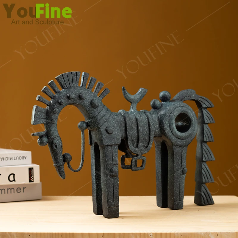 

Antique Bronze Trojan Horse Sculpture Bronze Trojan Horse Sculpture Abstract Bronze Horse Statues For Home Decor Ornament Crafts