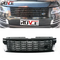 ROVCE Car Front Grille Radiator Mesh Grid For Land Rover Range Rover Vogue 2018-2022 Upgrade to 2023 Upper Bumper Racing Grill