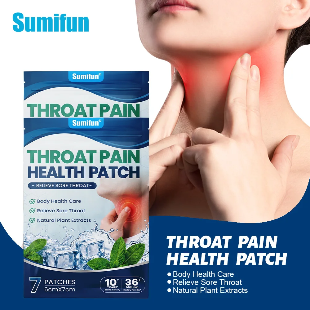 70/140Pcs Throat Care Patch Natural Herbal Soothing Body Health Care