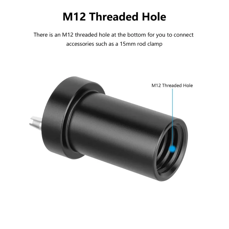 For Camera 15mm Rod Extension Connector 1/4 Inch Anti-Twist Locating Pin Photography Accessory