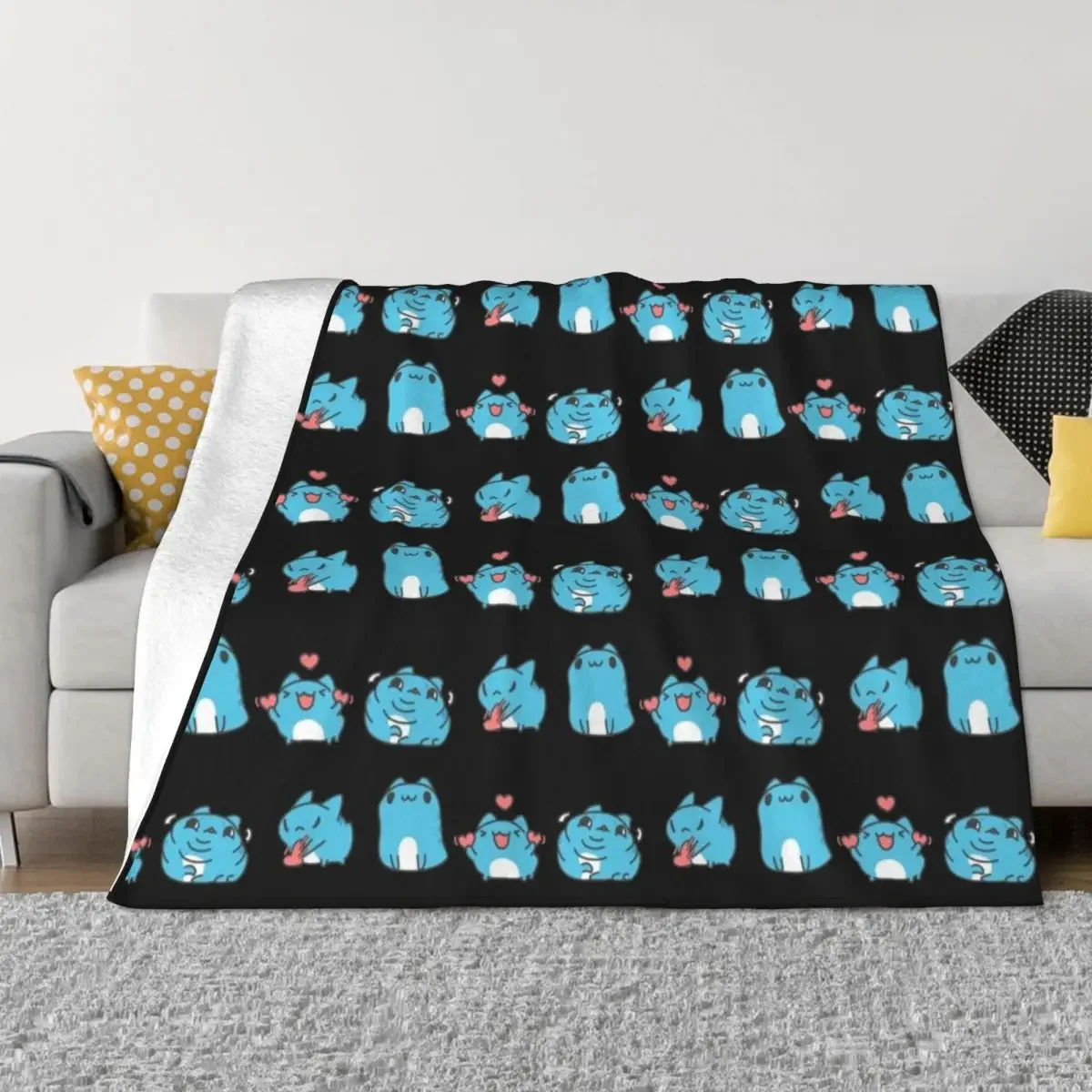 

Bugcat Capoo Throw Blanket Bed Fashionable Decorative Beds Blankets