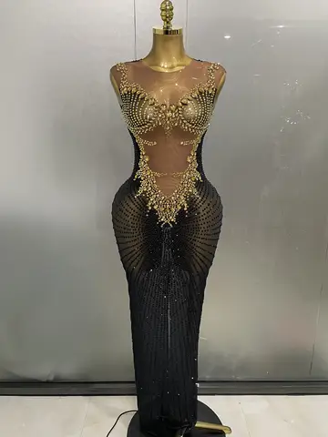 12 best sales denim- och diamantklänning - №11