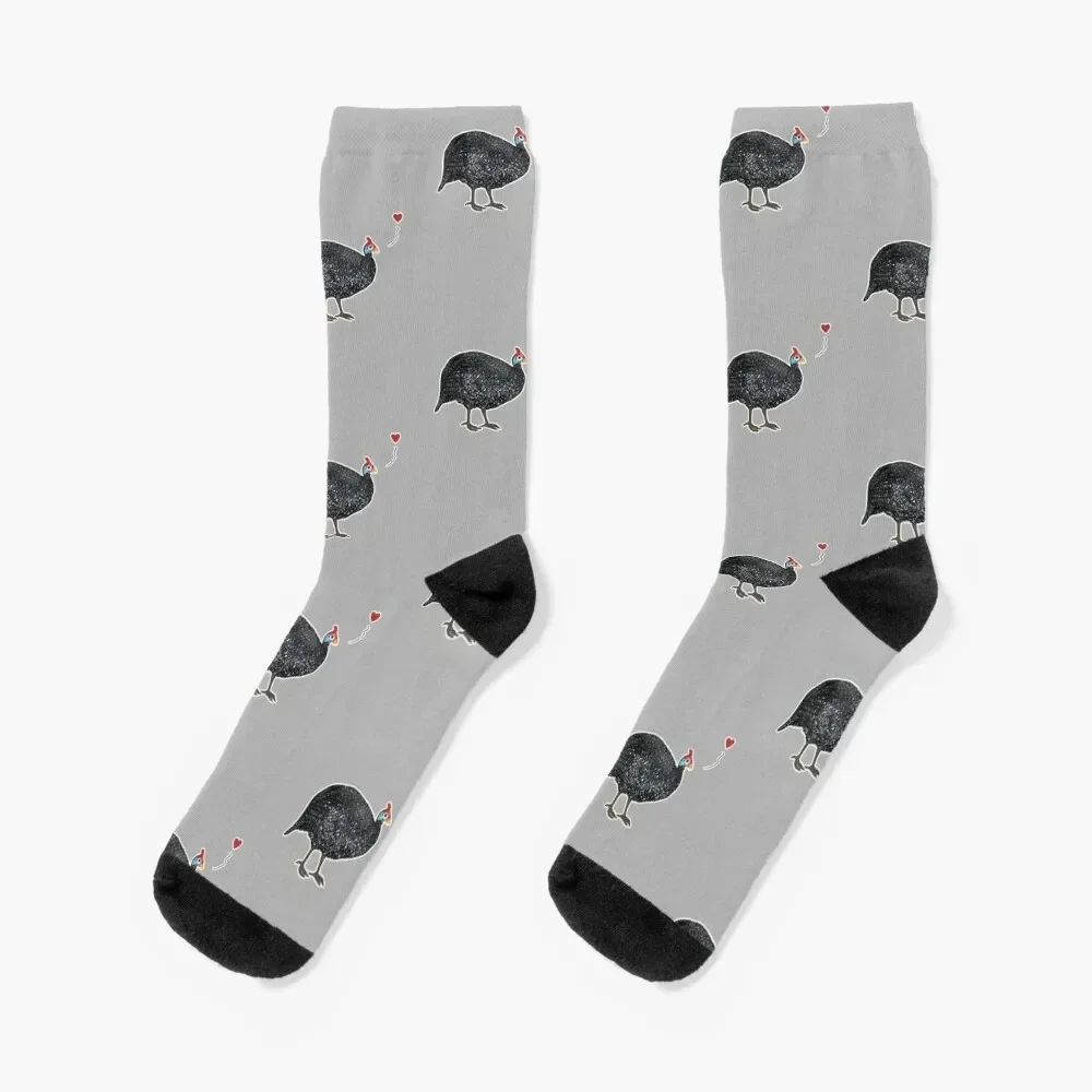 

Guinea Fowl love Socks winter thermal snow Woman Socks Men's