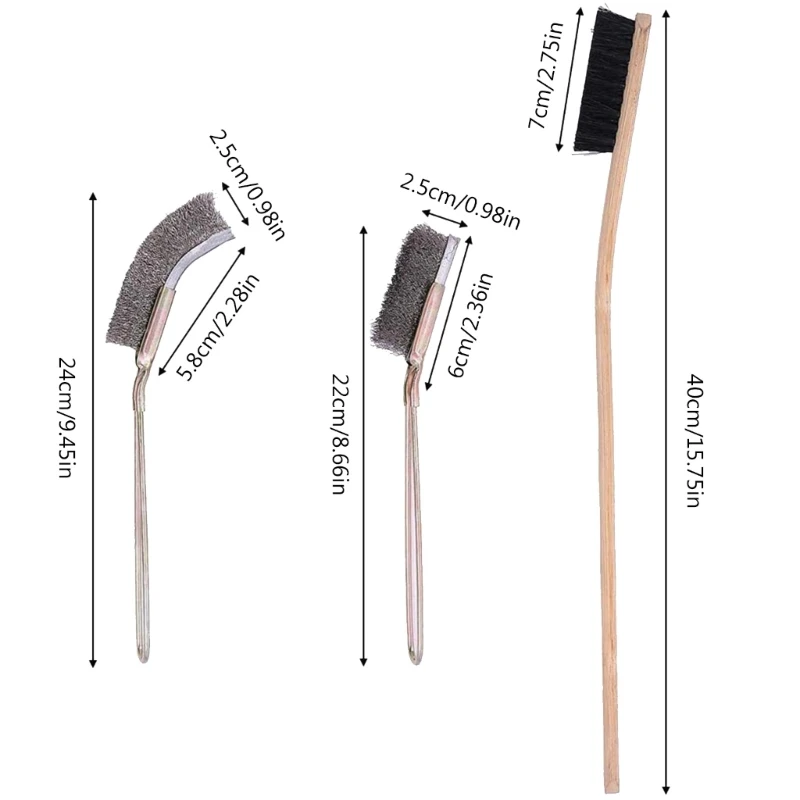 StainlessSteel Cleaning Brush Kits for Squirrels Bird Cage Accessories