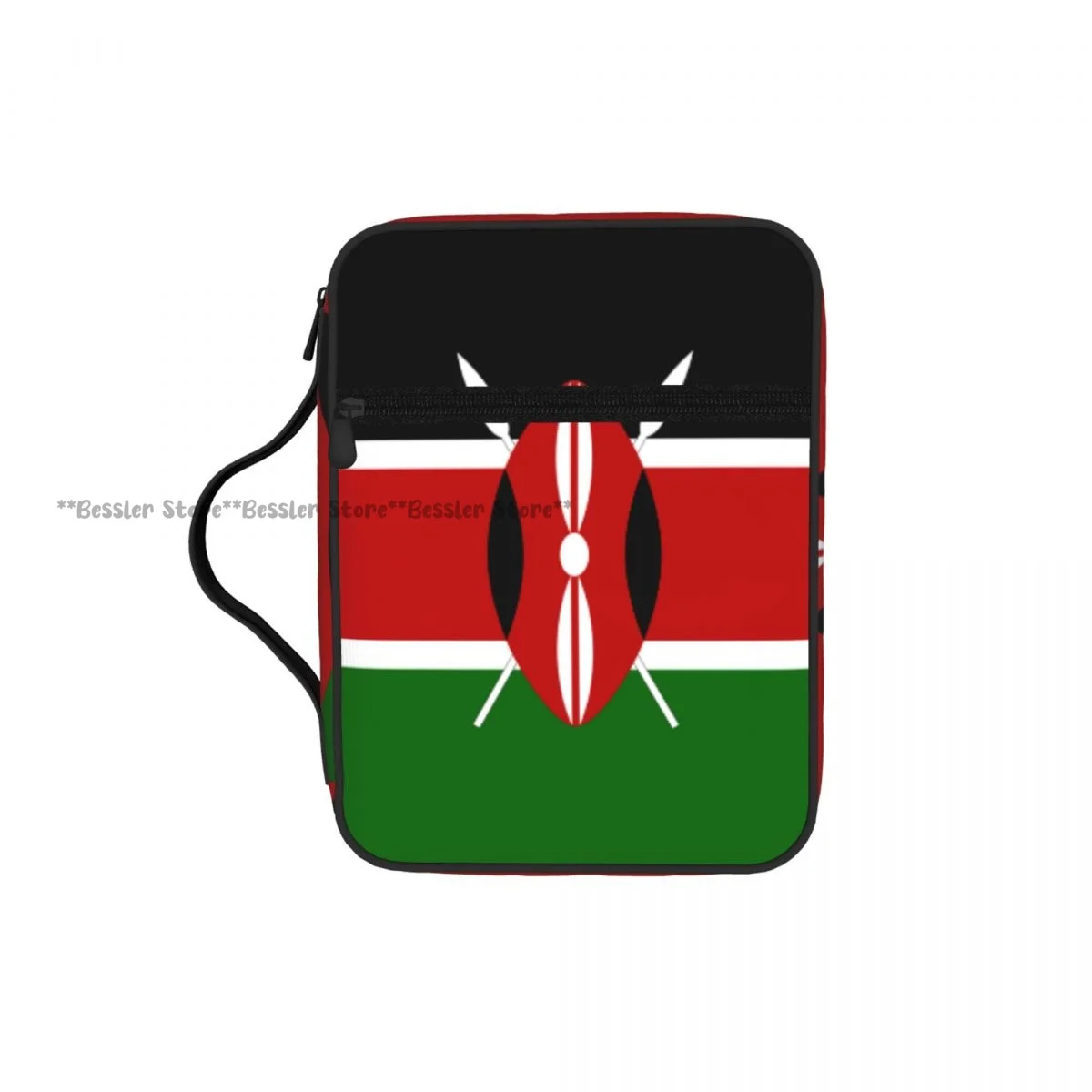 

Чехол для Библии с флагом Кении, на молнии, с карманом и ручкой, сумка для хранения, для церкви