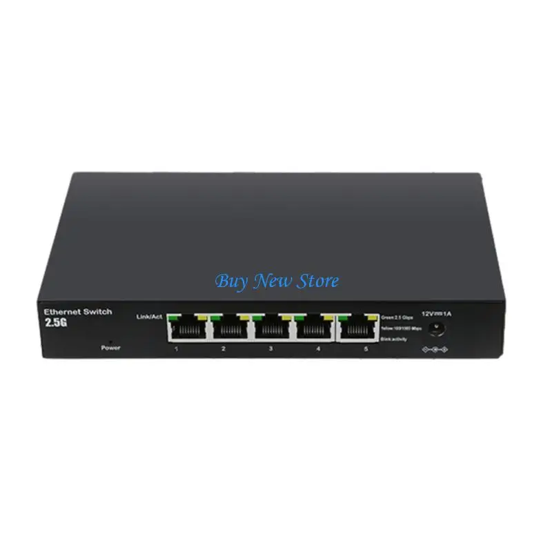 

20CE 5-Port 2.5G Gigabit Desktop Switches Box BufferFree Fast File Transfers