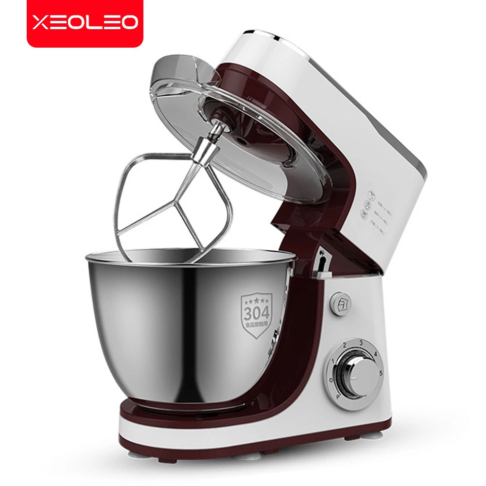 XEOLEO Commercial Planetary Vertical Mixer with Stainless Steel Bowl Electric Food Kitchen Appliance Dough Processor Mixeur