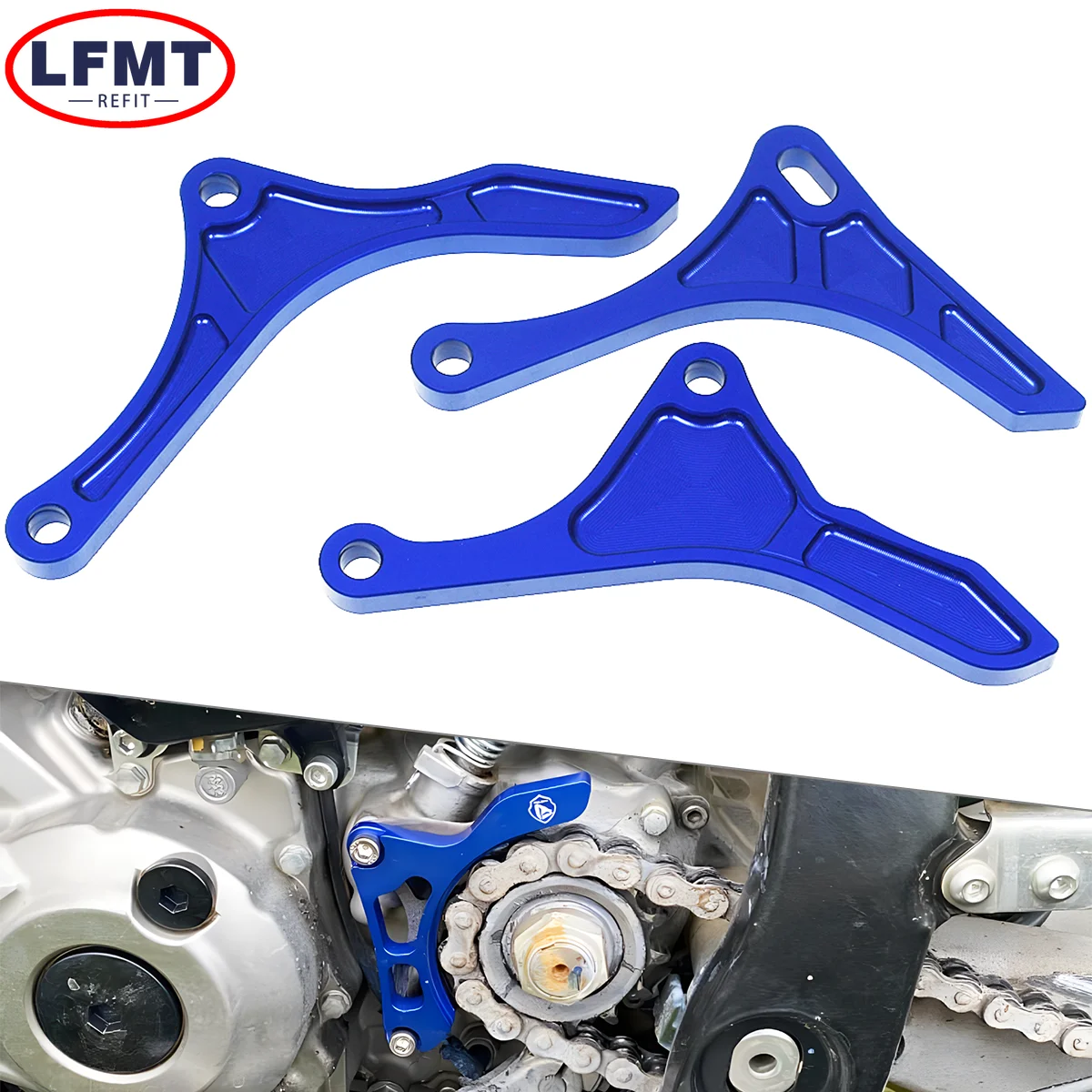 

Защитный кожух цепи и звездочек для мотоциклов Yamaha YZ250F, YZ450F, YZ250FX, YZ450FX, WR250F, WR450F, универсальные запчасти для питбайков