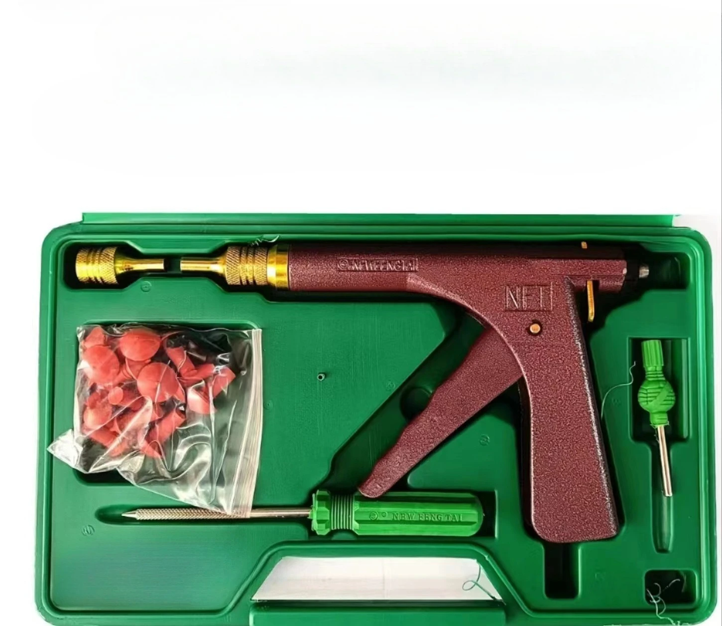 

Bike Motorcycle Car Tubeless Tire Repair Gun Vacuum Tire Puncture Repair Tool Kit