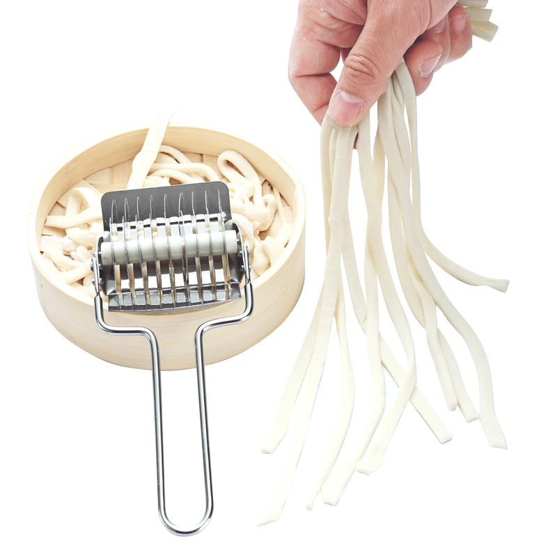 Manual Noodle Cutter Household Noodle Machine Noodle Press Stainless Steel Dough Scraper Mold for Making Noodles Cut Fantastic