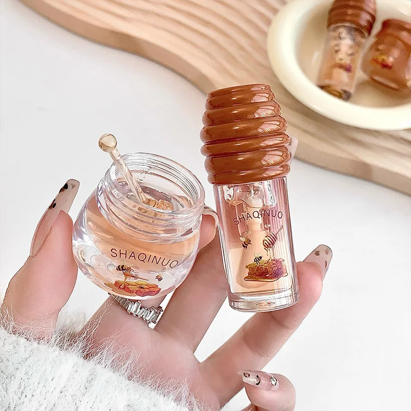 Shaqinuo Honey Moisture Lip Set Lip Oil Moisturizing Nourishing Anti-Cracking Fade Lip Lines Lip Balm Fall Winter Essential Unisex - view 4
