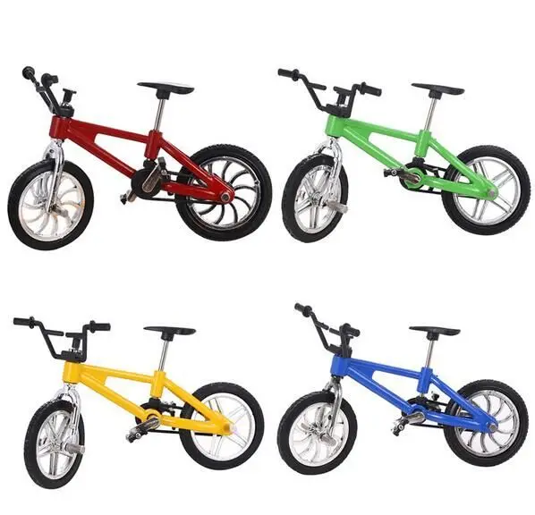 Retro Alloy Simulation Finger Bike Model Mini Bike With Brake Rope Functional Movement Mountain Bicycle Creative Display Gift