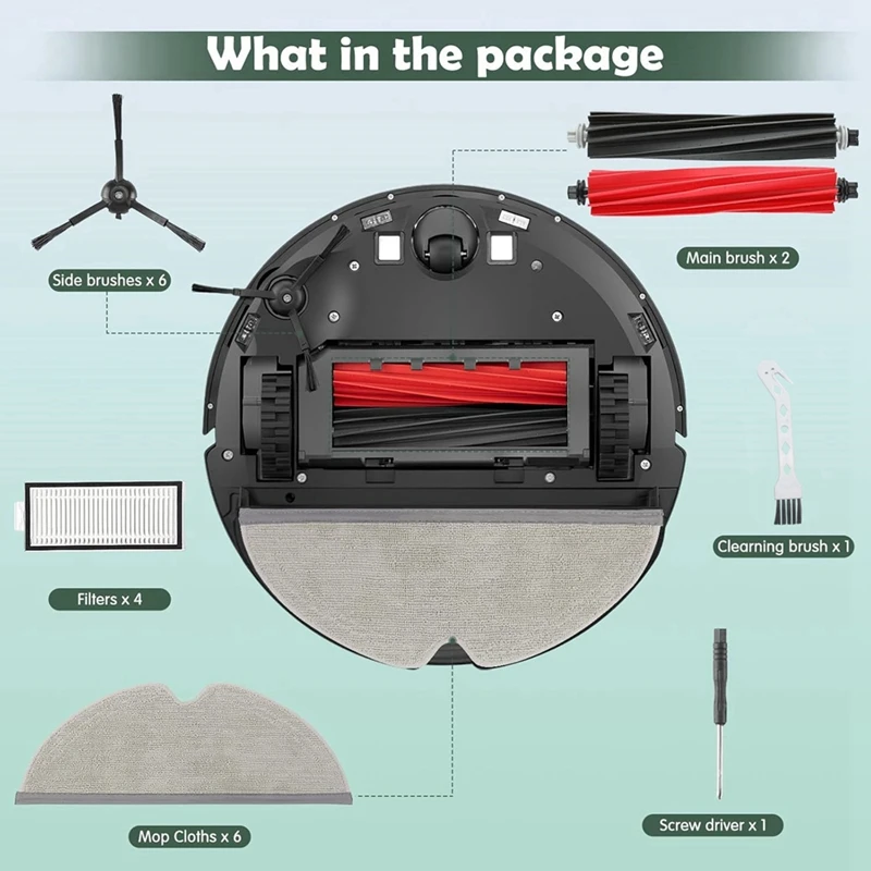 For Roborock Q5 Pro / Q5 Pro+ / Q8 Max / Q8 Max+ Robot Vacuum Cleaner Main Side Brush Hepa Filter Mop Cloth Dust Bags