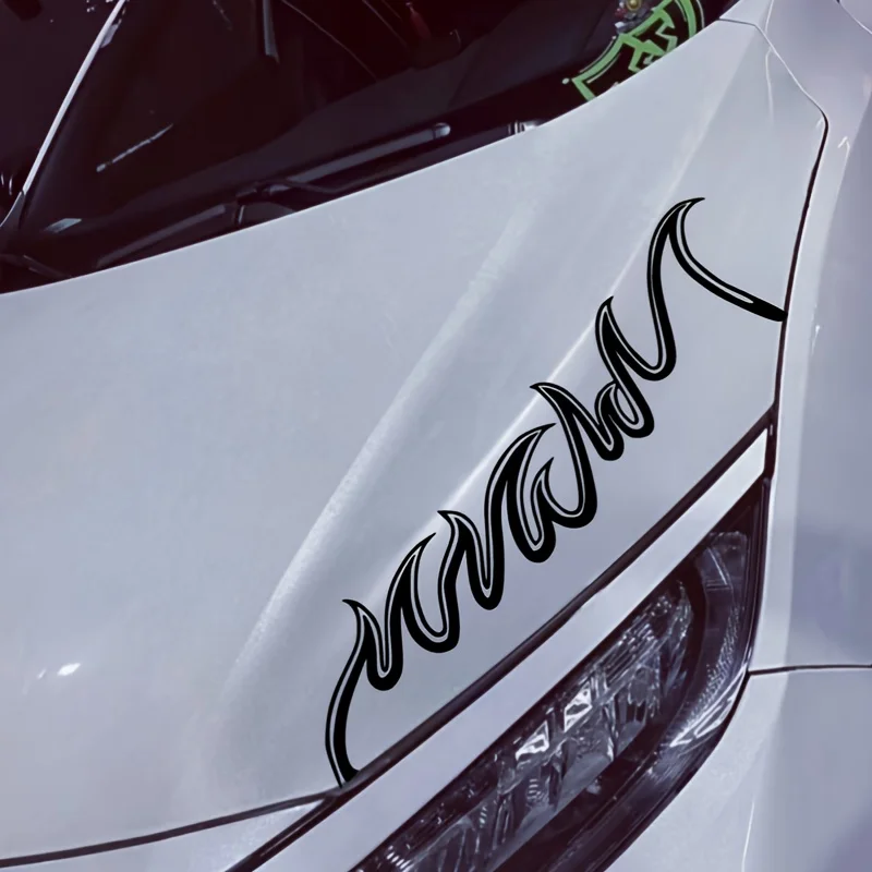 

1Pc Flame Matte Vinyl Sticker Waterproof Self-Adhesive Decal for Motorcycle Body Fuel Tank Helmet