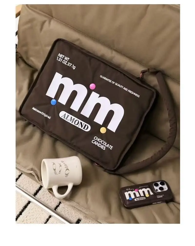 Neuartiger Kawaii Laptop-Rucksack, 40,6 cm große lustige Computer-Tablet-Schulter-Clutch, Techy Trendy Square Protection Case Bag