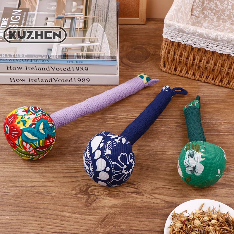 Relax Knock Massage Tool Wormwood Herb Filling Convenient Percussion Massager Hammer Herbal Medicine Acupoint