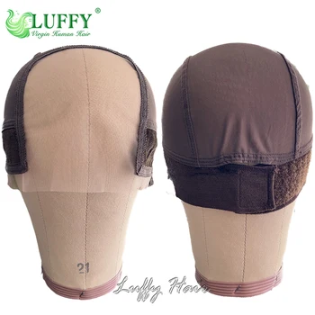 スイスウィッグキャップ ストレッチ調整可能なグルーレスジーニアスレースウィッグキャップ ドームキャップ ウィッグヘアネットを着用するためのウィッグ作成用