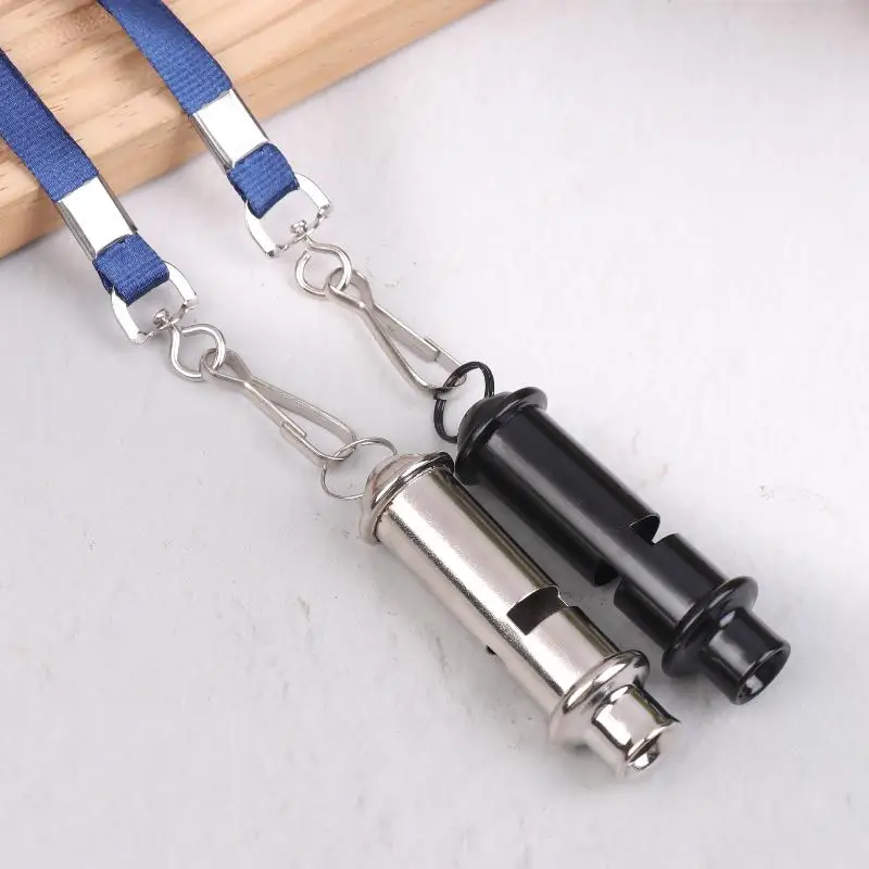 Sifflet de survie en plein air pendentif porte-clés décibel élevé Portable sauvetage signaux sifflets outil de Camping sifflet multifonction