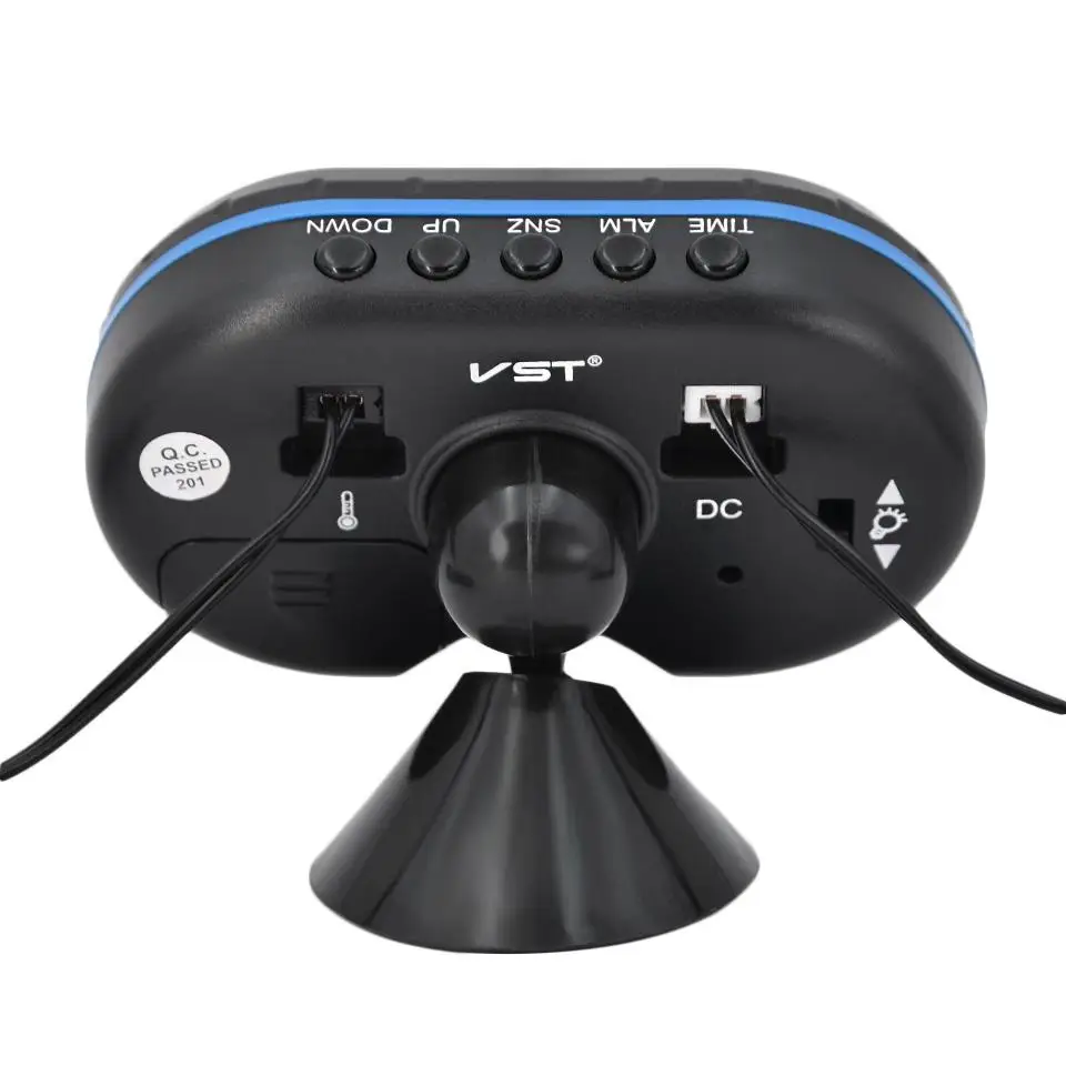 LED Digital Car Clock Thermometer Voltmeter Voltage Luminous Electronic car Clock watch Auto electronic interior accessories