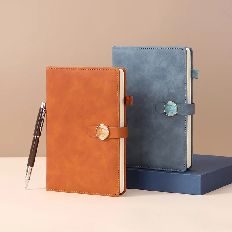 Notebook With Pen/U Disk Student Diary Journal Stationery Office Business NotePad Leather Cover A5 Size Agenda Book Gift Set New