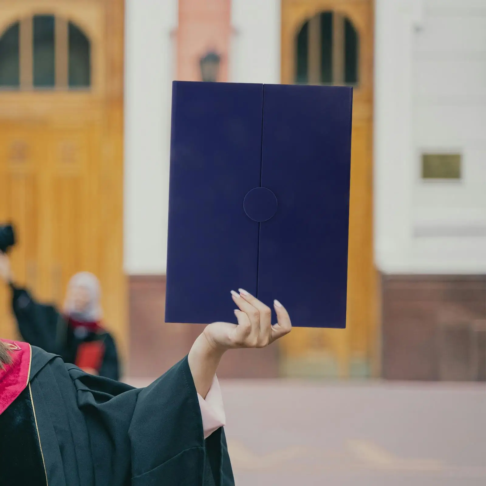 Graduation Certificate Cover Trifold PU Diploma Wedding Honor Award Protector Document Holder Office Paper