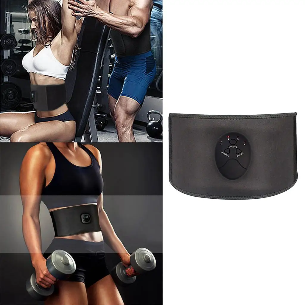 

EMS Abs Trainer Belt Abdominal Muscle Stimulator Toner Fitness