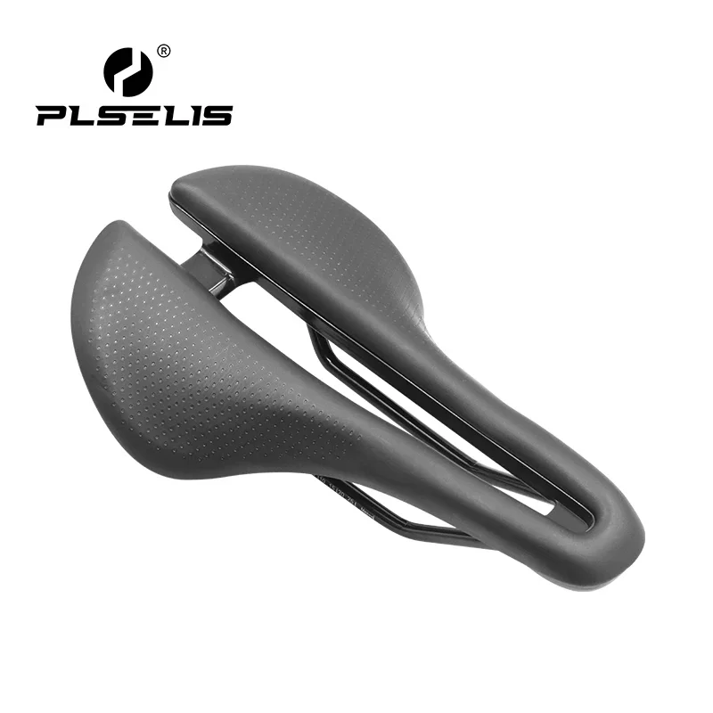 

PLSELIS MTB Bike Saddles Silicone Cushion PU Leather Surface Comfortable Seat Shockproof Road Bicycle Cushion Cycling Seating
