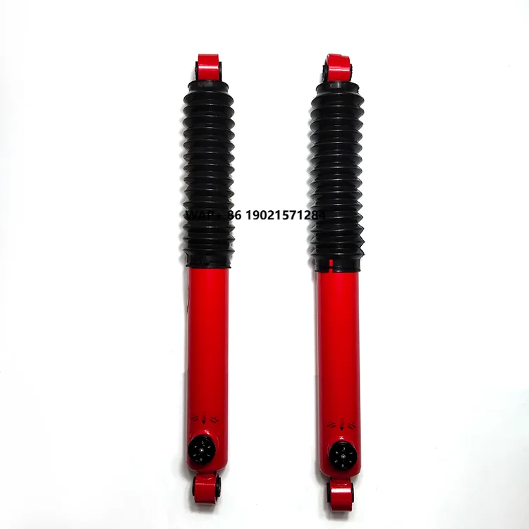 Adjustable 6-Level Oil Shock Absorber for L200   2 Inches Steel and Iron Gas-Type for Cars 4x4 Off-Road Red