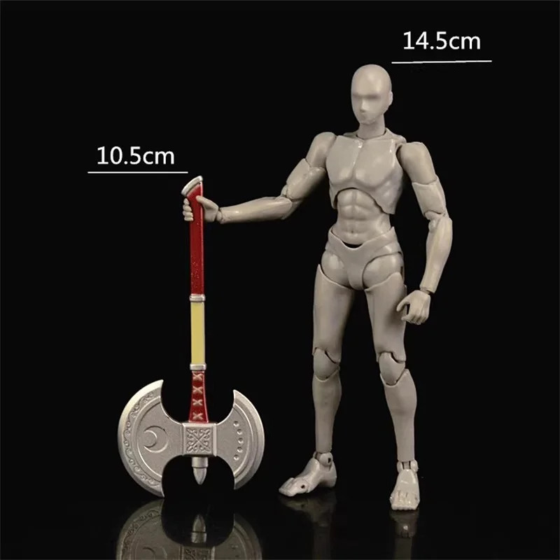 1/12 Soldier Mini Weapon Double Edged Axe Model Accessories High Quality Fit 6'' Action Figures Body In Stock