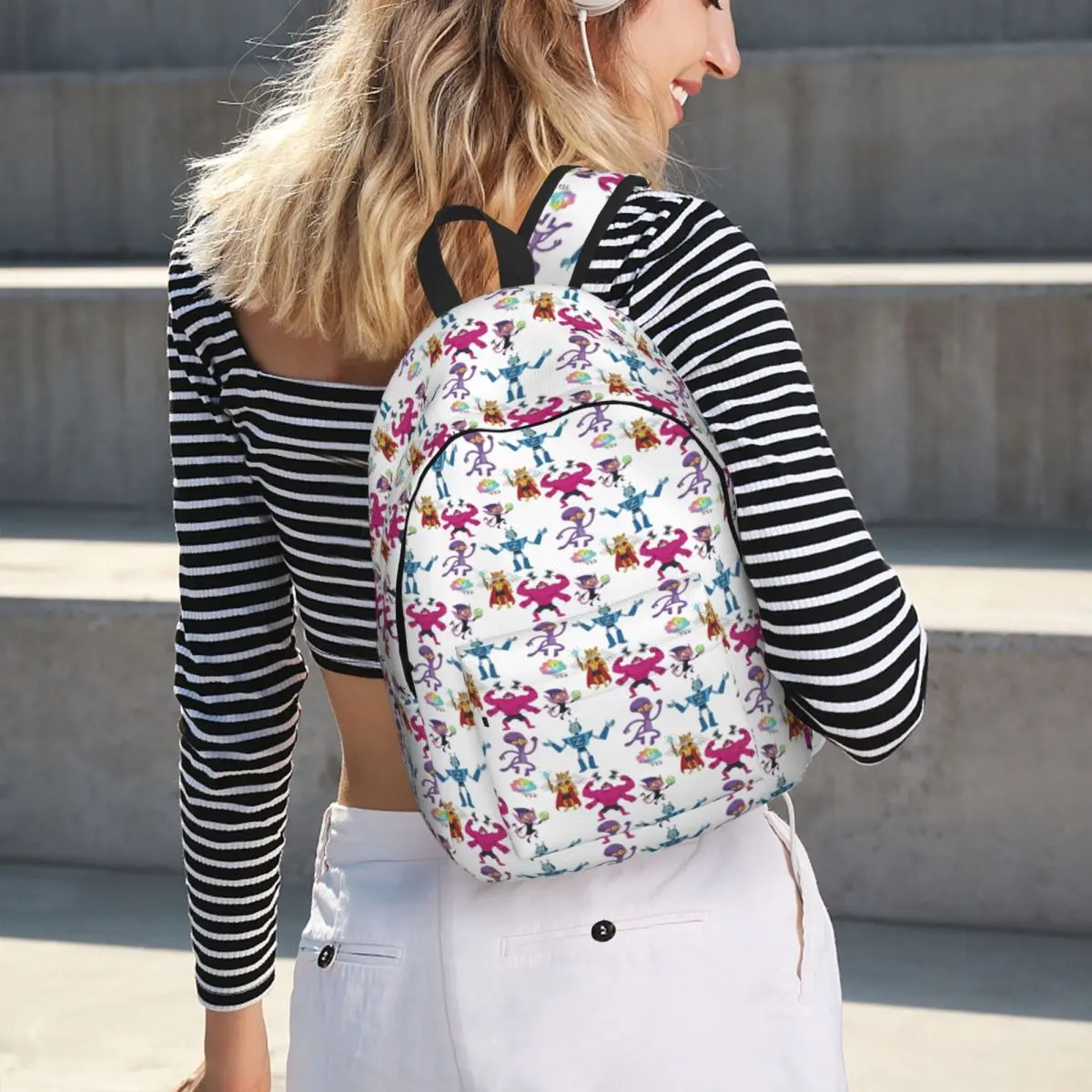 Fahfly Odffjts Rucksack Bestseller Tagesrucksack Große Kapazität Kinder-Schultasche Schultertaschen für Männer Frauen