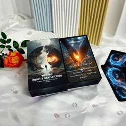 68 adet planet kozmik enerji kendini uyanış 12x7cm Divination Runes kurulu oyunu sahne İngilizce Oracle kutuda Tarot kartları