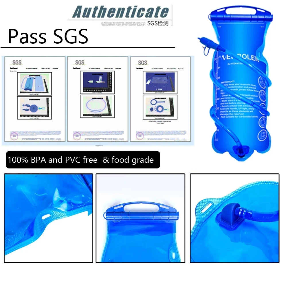 NEWBOLER Wasser Blase Wasser Reservoir Trink Pack Storage Tasche BPA FREI-1,5 L 2L 3L Laufen Hydratation Weste Rucksack