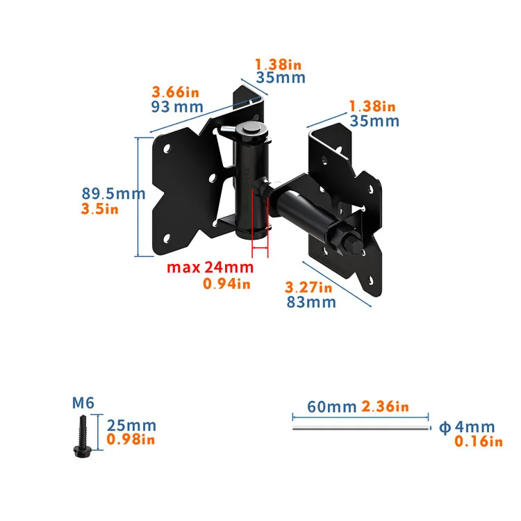 American Fence Door Latch Set PVC Garden Fence Hinge Wooden Door Hinge Sliding Door Lock Outdoor Hardware Kit