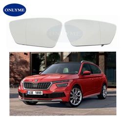 Car Suv Wide Angle Heated Mirror Glass For Skoda Scala Kamiq  2019 2020 2021 2022 2023 2024