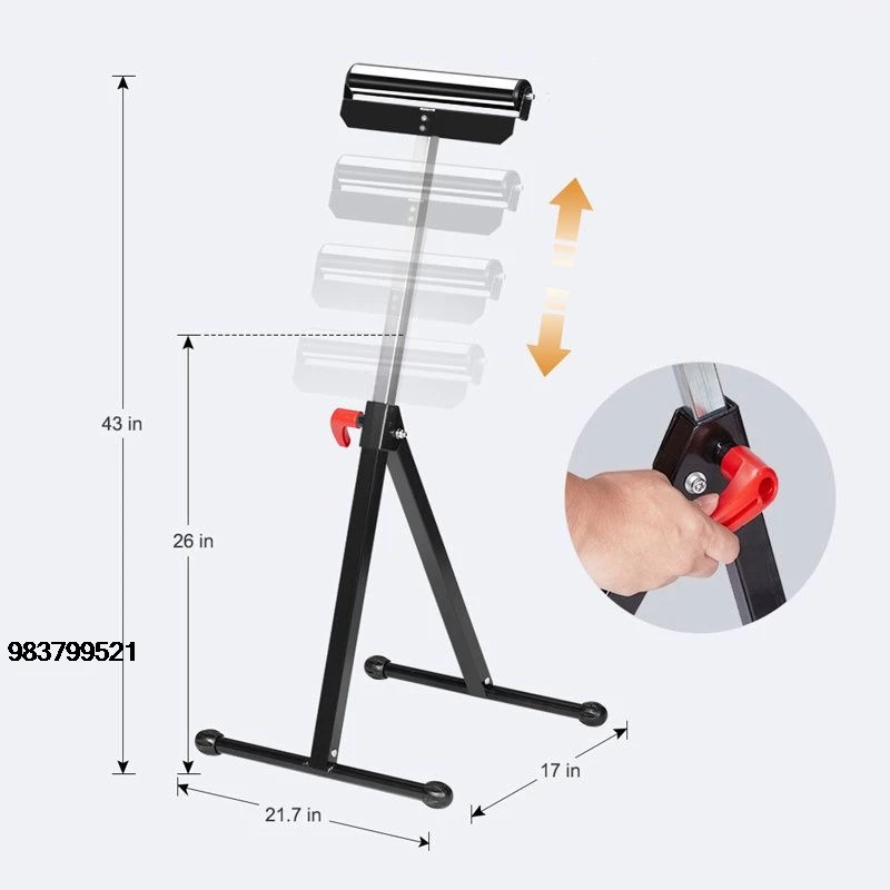 Good Price 69~114 centimeters separate large plate support table saw accessory plate support frame A-type roller plate co