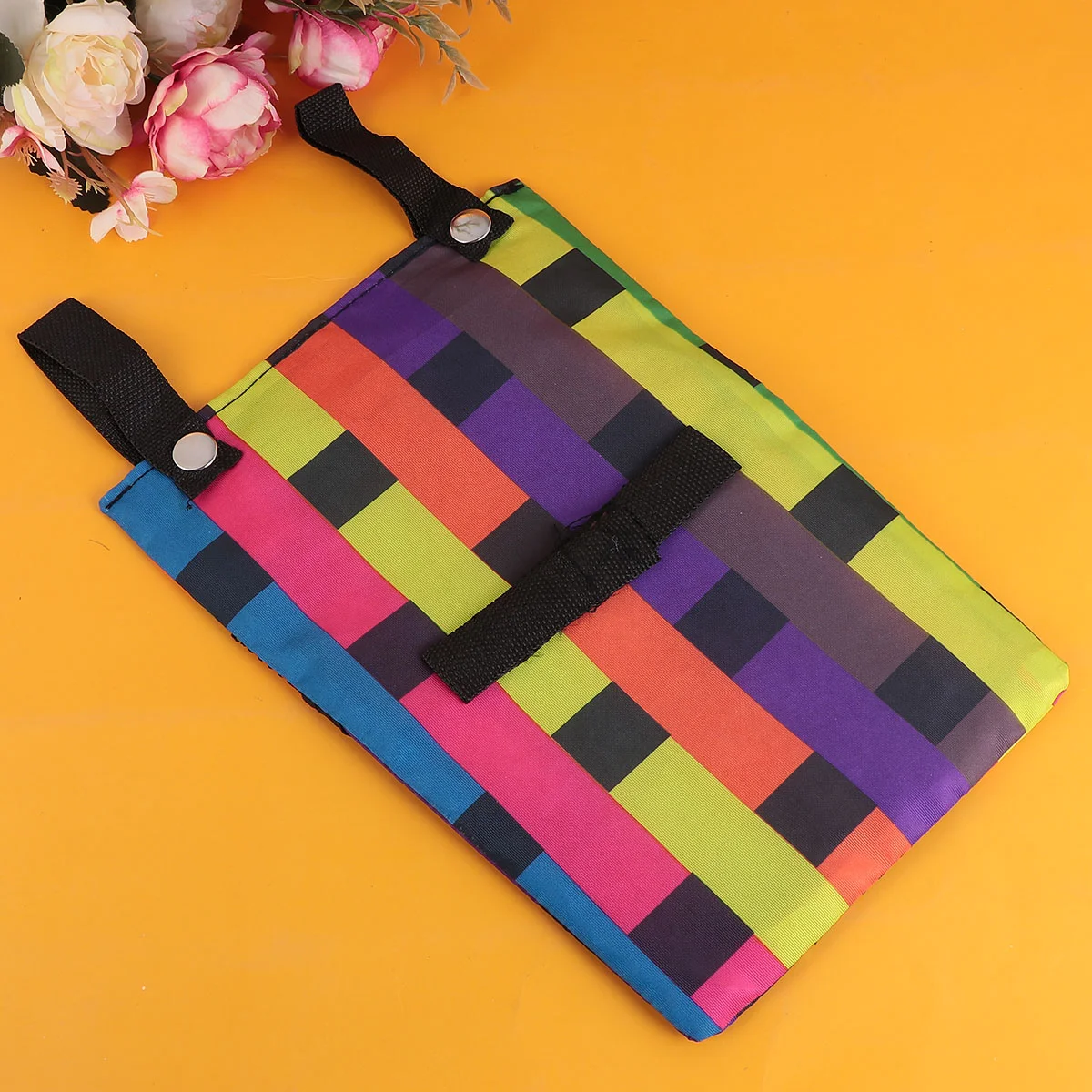 

2pcs Hanging Bag Front Basket Hanging Pouch Electromobile Basket Haning Container for Bike Electromobile (Colorful)