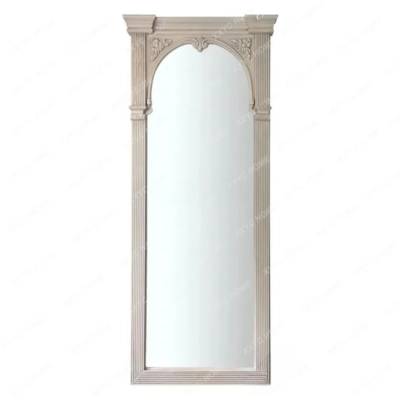 AA neoclassical floor-standing dressing mirror,  walk-in closet wall-mounted decorative mirror