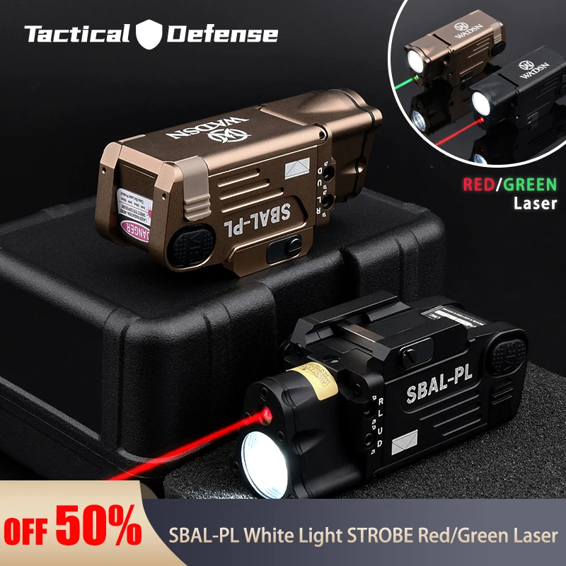 

Tactical SBAL PL White Light Strobe Flashlight Constant Red Green Dot Hunting Laser Hanging Scout LED Airsoft Hunting Weapon