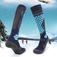 GTUBIKE Thermal Winter Cotton Men Women Ski Socks High Elastic Sports Socks Snowboarding Cycling Adult Skiing Thicker Leg Warm