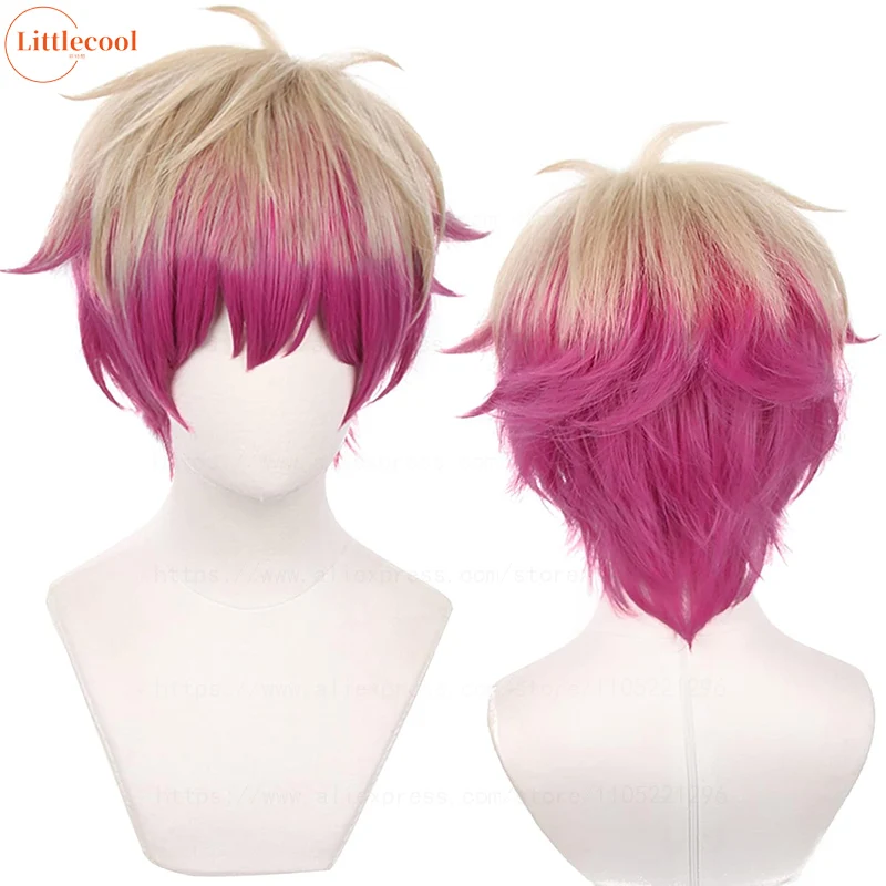 High Quality Alexis Ness Cosplay Wig BLUE LOCK The Magician Cosplay Magenta Heat Resistant Synthetic Hair Anime Wigs + Wig Cap