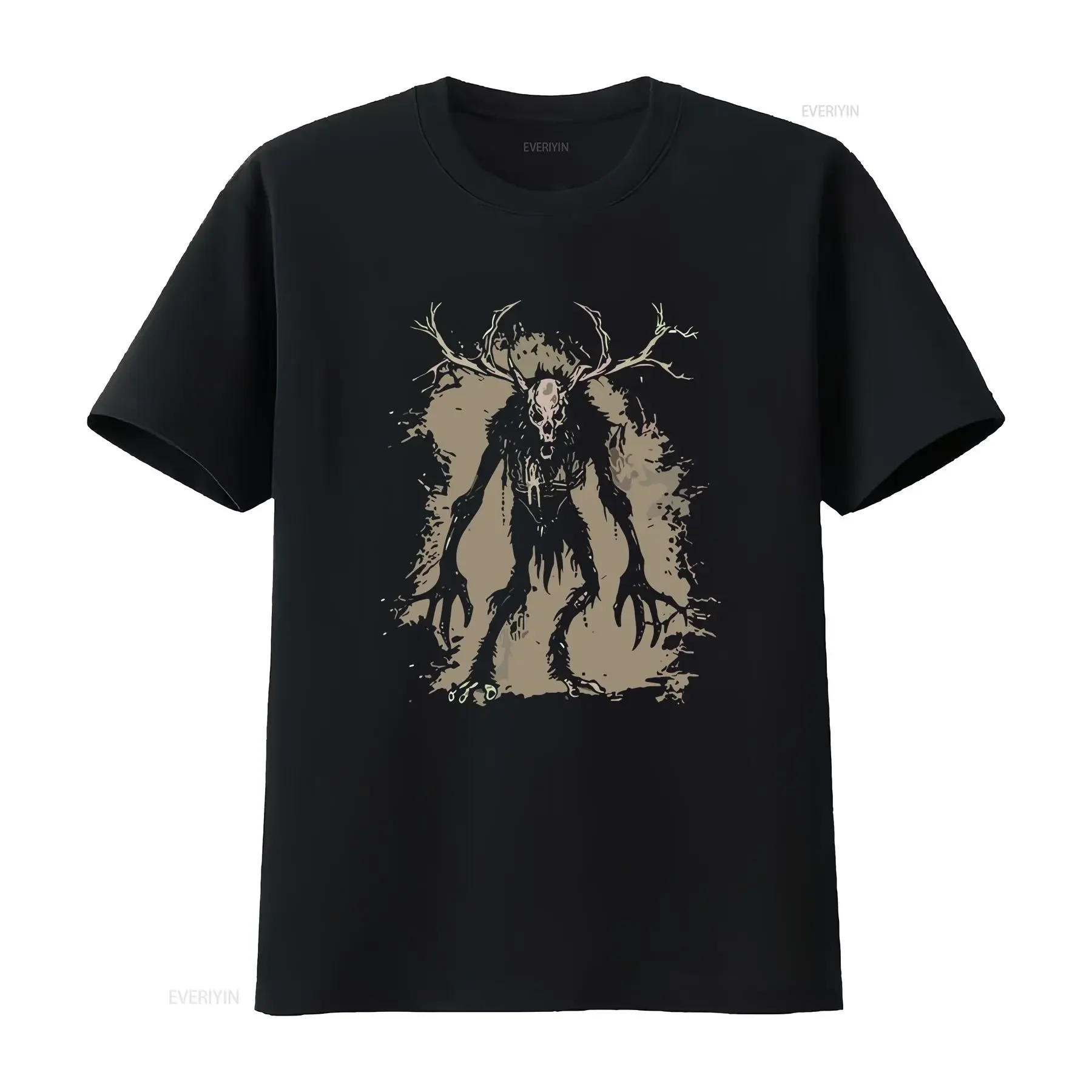 Wendigo T Shirt Skinwalker Cryptid Monster Cryptozoology Ranch vintage Washed Casual fashion graphic Slightly Unisex