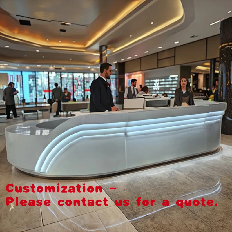 

Customize.Wooden Checkout Counters and Display Cabinets Retail Stores Offices Hotels Beauty Salons Bars Gyms Reception Areas