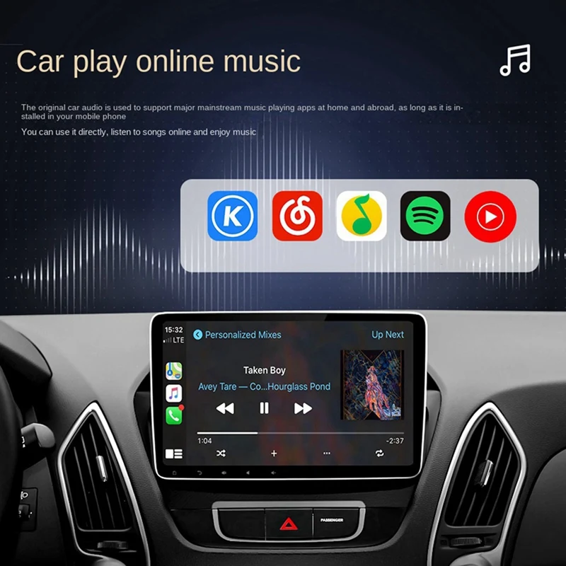 Draadloze Carplay-adapter Android Auto 2-in-1 Smart Dongle 5G WIFI voor Iphone Android-telefoonsysteem Multimedia