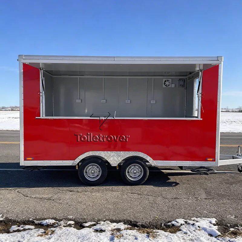 

Mini Food Cart Trailer Stainless Steel Equipment Ice Cream Coffee Concession Outdoor Mobile Food Truck Trailer for Sale