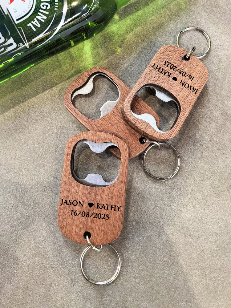Персонализированный брелок для ключей, открывалки для бутылок, свадебные сувениры для гостей, сувениры для свадебной вечеринки, деревянный брелок на заказ, открывалка для бутылок пива Персонализированный брелок для ключей, открывалки для бутылок, свадебные сувениры для гостей, сувениры для свадебной вечеринки, деревянный брелок на заказ, открывалка для бутылок пива