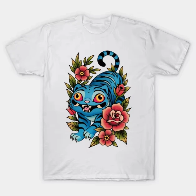 2025 جديد KPop الشيطان هنتر القطن الخالص تي شيرت الصيف قصيرة الأكمام عادية فضفاض الرجال والنساء والأطفال قميص مطبوع