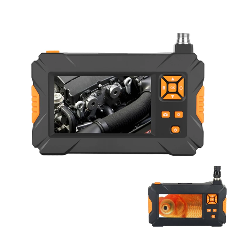 

P30 Plus New Dual-lens Camera with 5-meter Hard Cable and Super-bright Adjustable Light