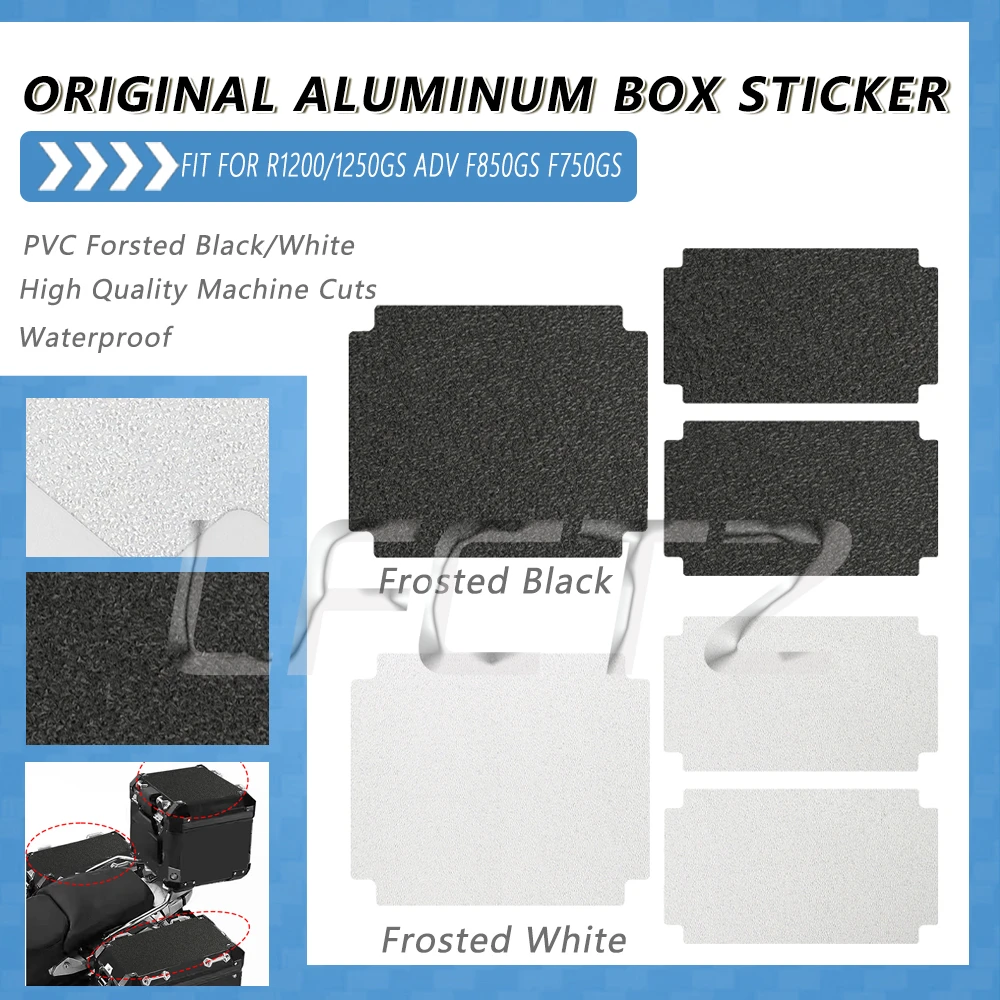 3 Pieces Motorcycles Pannier Cover Trunk Sticker Side Case Pads Fit for R1200GS LC Adventure R1250GS ADV F850/750GS