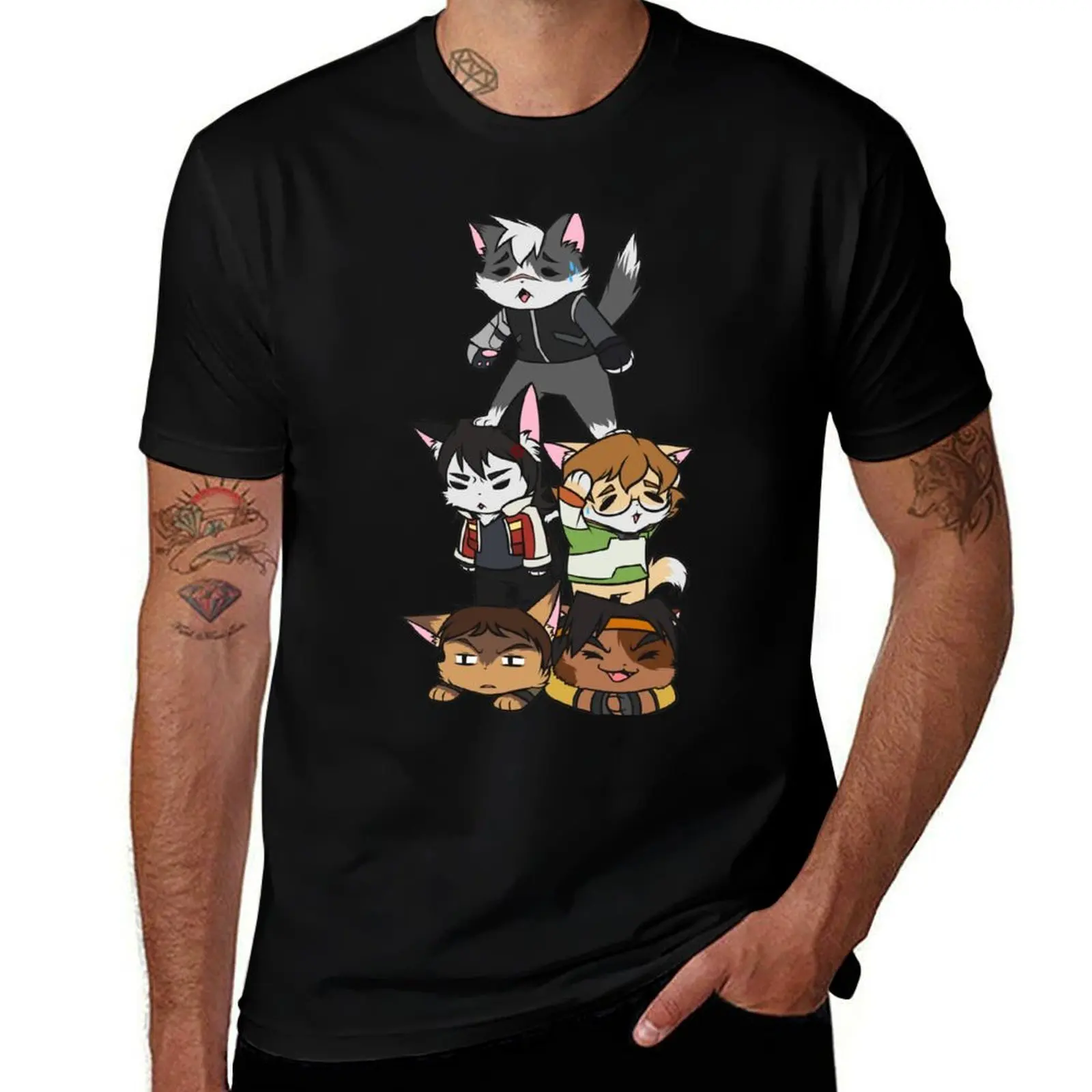Forming Voltron: Are we doing this correctly? T-Shirt Active Wear Sports T-Shirt for Men